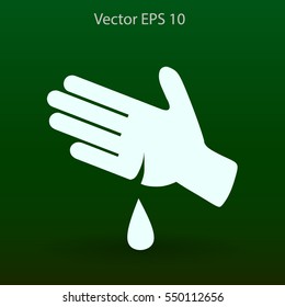 Wound on the hand vector illustration