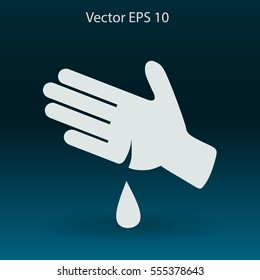 Wound on the hand vector illustration