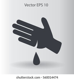 Wound on the hand vector illustration