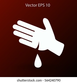 Wound on the hand vector illustration