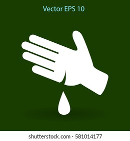 Wound on the hand vector illustration