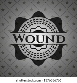 Wound realistic black emblem