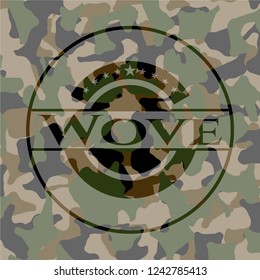 Wove camouflaged emblem