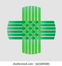 Woven From Bambo  Skin Effect vector