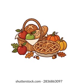A woven basket filled