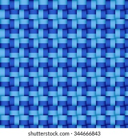 Woven blue pattern in modern style