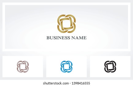 Woven Braid Interlock Knot Logo