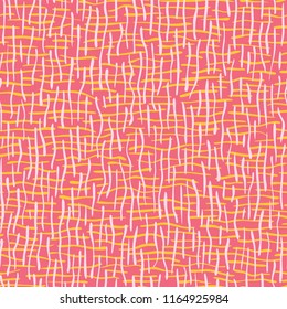 Woven Burlap Texture Seamless Vector Pattern, Hand Drawn Illustration of Coarse Hessian Style Background for Summer Fashion Prints, Funky Packaging, Fabric Backdrops, Girly Linen Stationery Graphics