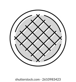 woven fabric textile color icon vector. woven fabric textile sign. isolated symbol illustration