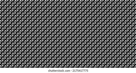 Woven fiber pattern. Dark abstract pattern texture background. Vector EPS 10