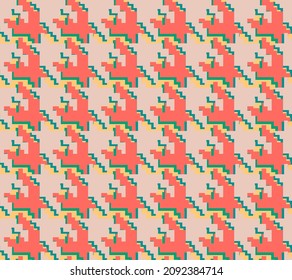 woven houndstooth textile pattern, perfect for fabric and decoration