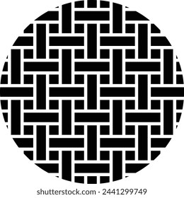 Icono tejido para el diseño del logotipo sobre la artesanía.