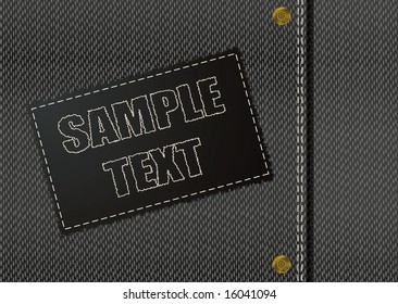 Woven material background with room for your own copy
