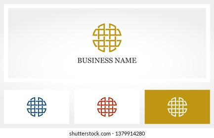 Woven Net Interlock Logo