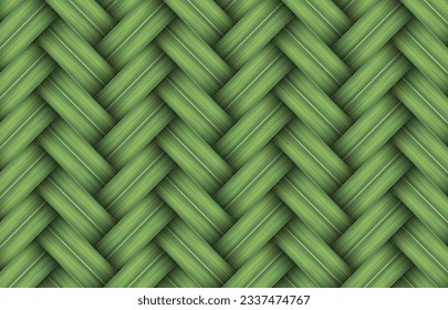 woven palm leaf pattern texture background