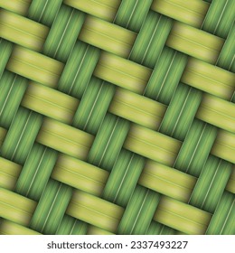 Woven palm leaf pattern texture background