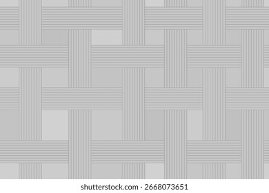 Gewebtes Muster mit Linien. Abstrakter geometrischer Hintergrund. Endloses flaches Vektordesign.