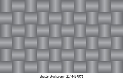 vectores de plantilla de fondo de placa de plata o gris trenzada para banner, volante o espacio de copia