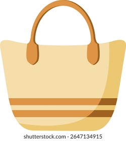 Saco de palha tecido, para a praia ou piquenique de verão. Armazenamento ecologicamente correto. Ilustração desenhada à mão.