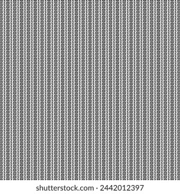 Woven textile material in black and white. Retro and modern pattern with vertical stripes. Striped cloth background. Abstract vector.