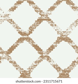 woven texture seamless vector pattern. linen shabby chic style. rustic kitchen woven texture background. farmhouse country home decor swatch. gingham weave textile allover print