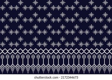 
woven yarn pattern It's a white flower on a black background. Decorate with a bouquet of flowers, black and white style, for clothes, wallpaper, home decor.