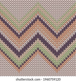 Woven zig zal lines knitted texture geometric vector seamless. Pullover knitwear fabric print. Scandinavian style seamless knitted pattern. Fabric canvas illustration.