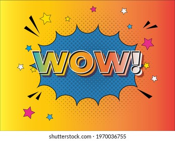 WOW 3D TEXT VECTOR GRAPHICS