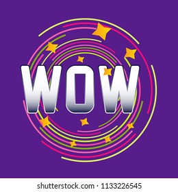 wow, beautiful label, background or sign with summer night party theme or holidays. vector design