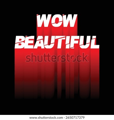 Wow! Beautiful Text Effect in Red and White