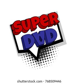 Wow bright color man male day poster retro icon. Kitsch fashion 80s-90s. Greeting card for daddy, father, dad, papa day pop art style. Popart comic book text funny 3d font vector illustration.