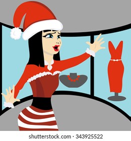 Wow christmas shouting lady;