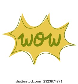 Wow Comic Comics Lettering Pop Art Vector Bubble Speech