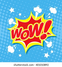 Wow! Comic speech bubble