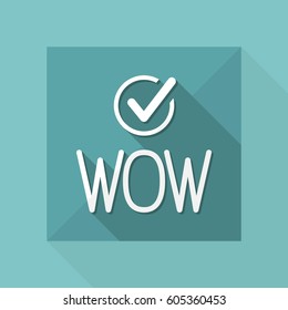 "Wow" exclamation - Vector icon for computer website or application