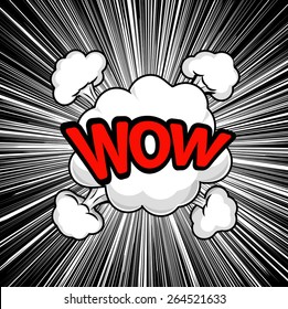 wow label abstract background