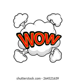 wow label abstract background