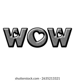 WOW letter logo design with polygon shape. WOW polygon and cube shape logo design. WOW hexagon vector logo template white and black colors. WOW monogram, business and real estate logo.