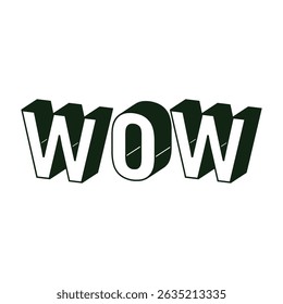 WOW letter logo design with polygon shape. WOW polygon and cube shape logo design. WOW hexagon vector logo template white and black colors. WOW monogram, business and real estate logo.