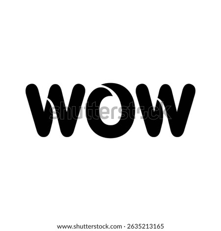 WOW letter logo design with polygon shape. WOW polygon and cube shape logo design. WOW hexagon vector logo template white and black colors. WOW monogram, business and real estate logo.