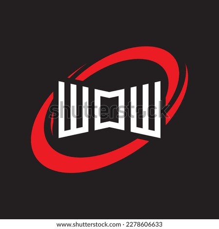wow LOGO , wow LETTER LOGO, wow LETTER LOGO, ABSTRACT LOGO, MINIMAL , BRAND,  NEW