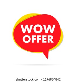 
Wow offer sale label