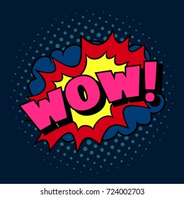 WOW! Pop art cartoon comic explosion.