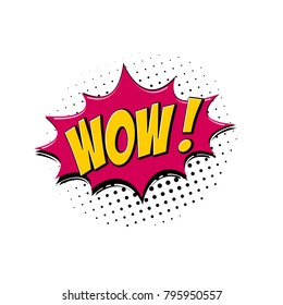 Wow Word Pop Art Style Vector Stock Vector (Royalty Free) 1578524425 ...