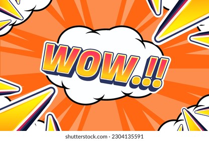 wow pop art comics background design