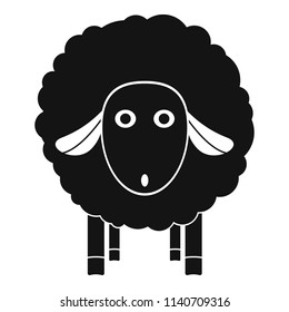Wow sheep icon. Simple illustration of wow sheep vector icon for web design isolated on white background