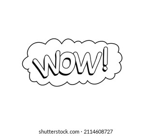 Wow Sign White Colour White Vector Stock Vector (Royalty Free ...