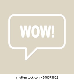 WOW! speech balloon.