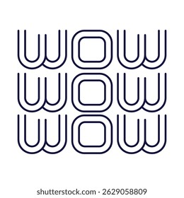 wow text illustration t shirt design idea. t shirt design concept