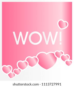 wow, vector with background cream love theme.